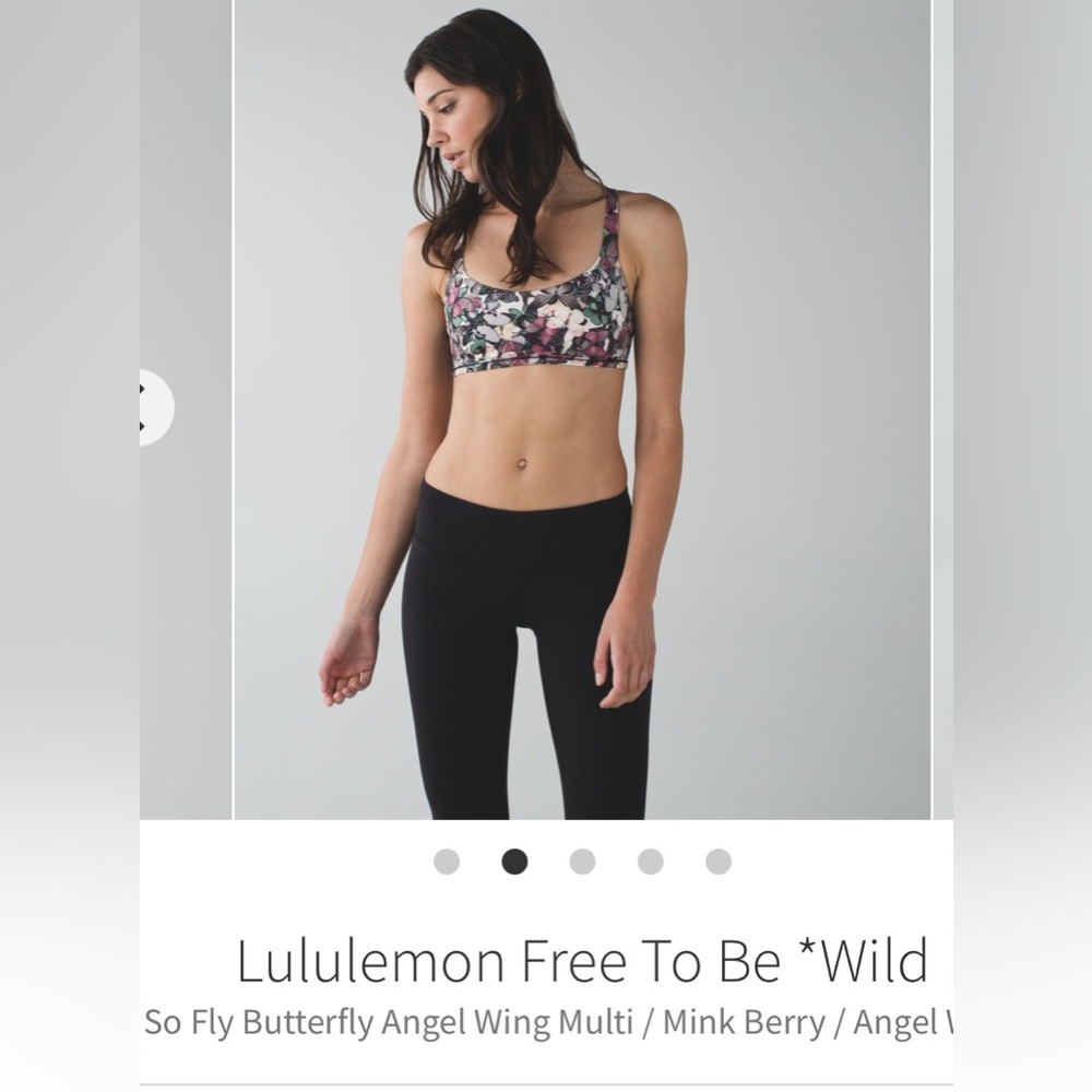 Lululemon Free To Be sz 6 sports bra